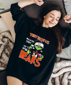 Official They Hate US Chicago Bears Football Santa Grinch Christmas hoodie, sweater, longsleeve, shirt v-neck, t-shirt