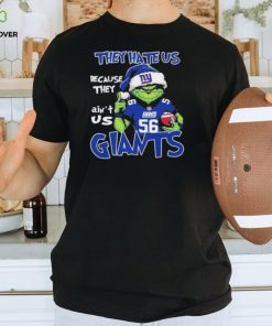 Official They Hate US New York Giants Football Santa Grinch Christmas shirt