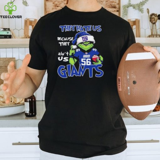 Official They Hate US New York Giants Football Santa Grinch Christmas shirt