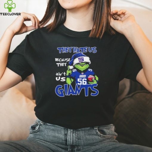 Official They Hate US New York Giants Football Santa Grinch Christmas shirt