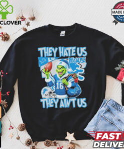 Official They Hate Us Because They Aint Us Detroit Lions Unisex T Shirt