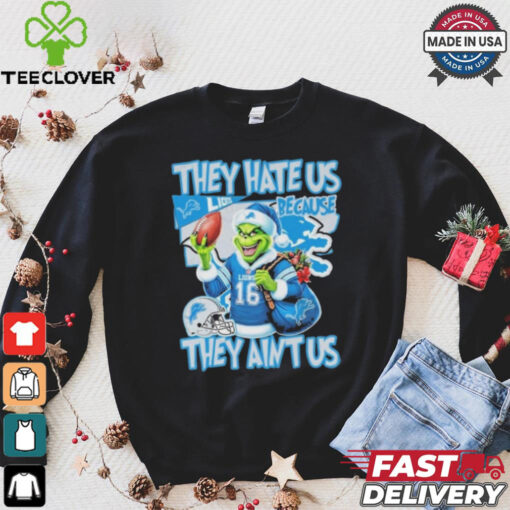 Official They Hate Us Because They Aint Us Detroit Lions Unisex T Shirt