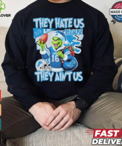 Official They Hate Us Because They Aint Us Detroit Lions Unisex T Shirt