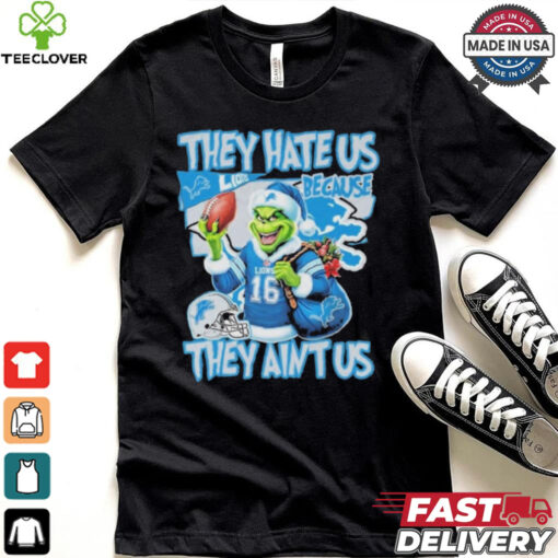 Official They Hate Us Because They Aint Us Detroit Lions Unisex T Shirt