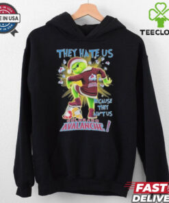 Official They Hate Us Because They Ain’t Us Grinch X Colorado Hockey Stomp On Hockey Teams Christmas Shirt