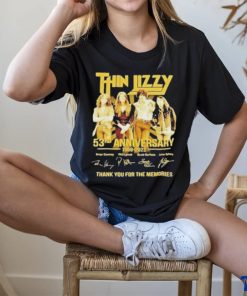 Official Thin Lizzy 53rd Anniversary 1969 – 2023 Thank You For The Memories Signatures Shirt