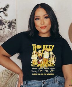 Official Thin Lizzy 53rd Anniversary 1969 – 2023 Thank You For The Memories Signatures Shirt