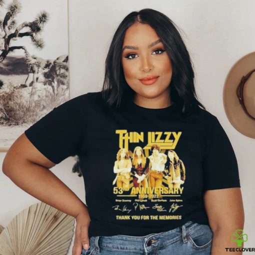 Official Thin Lizzy 53rd Anniversary 1969 – 2023 Thank You For The Memories Signatures Shirt