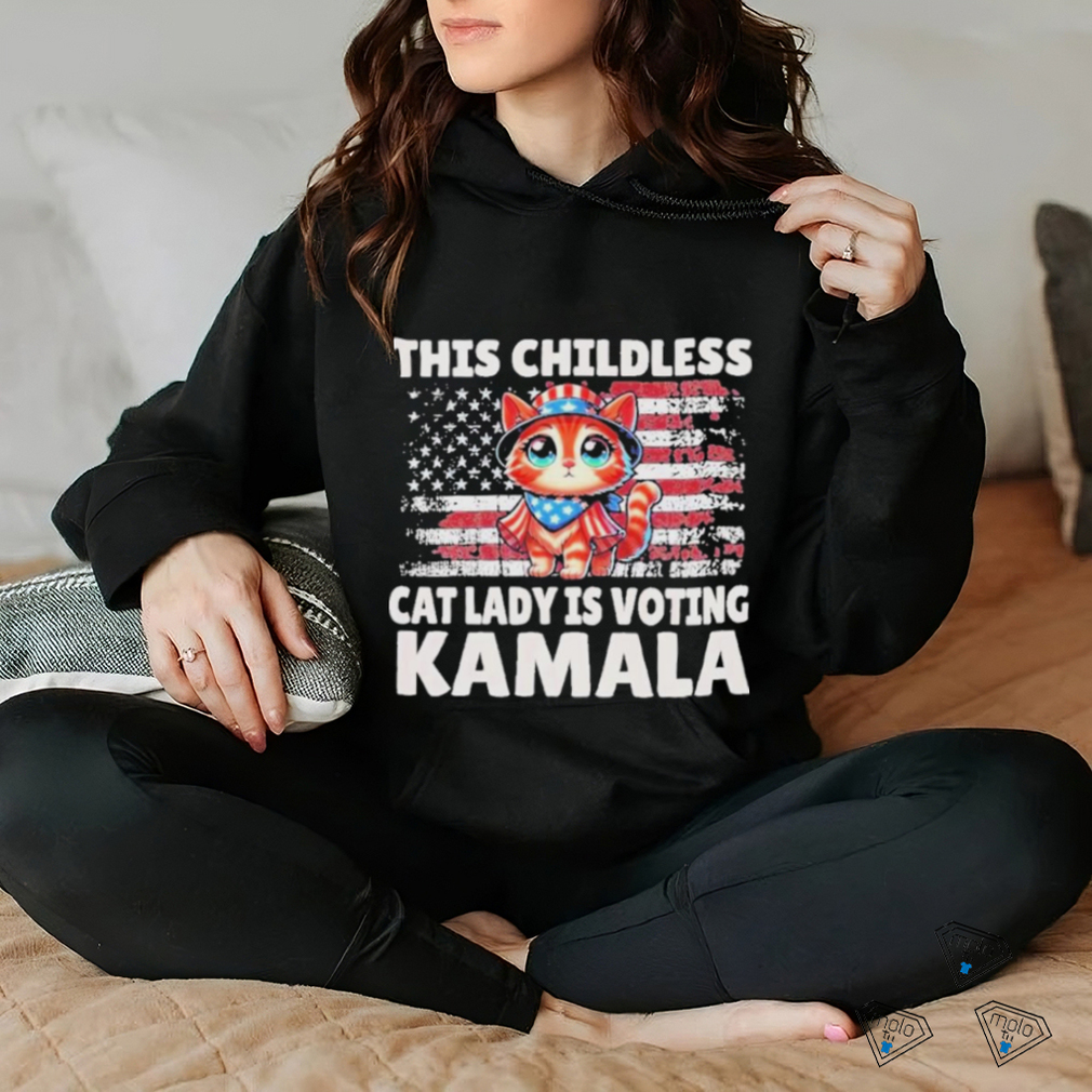 Official This Childless Cat Lady Is Voting Kamala Us Flag 2024 T Shirt Official This Childless Cat Lady Is Voting Kamala Us Flag 2024 T Shirt