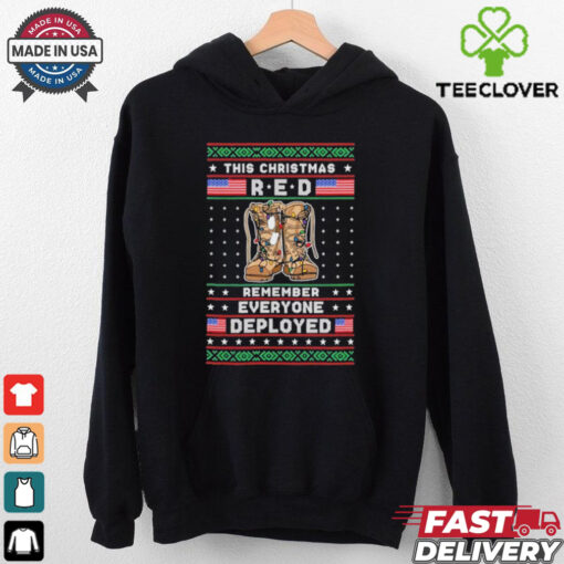 Official This Christmas Red Remember Everyone Deployed T Shirt