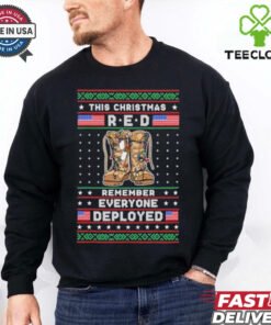 Official This Christmas Red Remember Everyone Deployed T Shirt