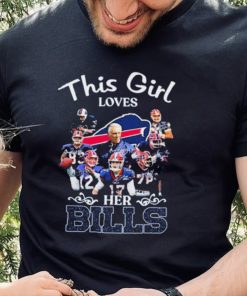 Official This Girl Loves Her Buffalo Bills Signatures Shirt