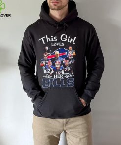 Official This Girl Loves Her Buffalo Bills Signatures Shirt