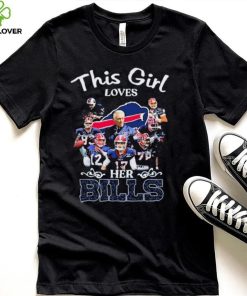 Official This Girl Loves Her Buffalo Bills Signatures Shirt