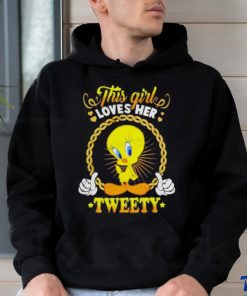 Official This Girl love her Tweety hoodie, sweater, longsleeve, shirt v-neck, t-shirt