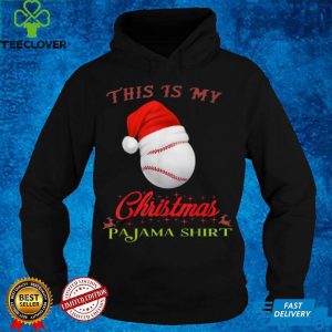 Official This Is My Christmas Pajama Baseball Softball Gift Lover T Shirt