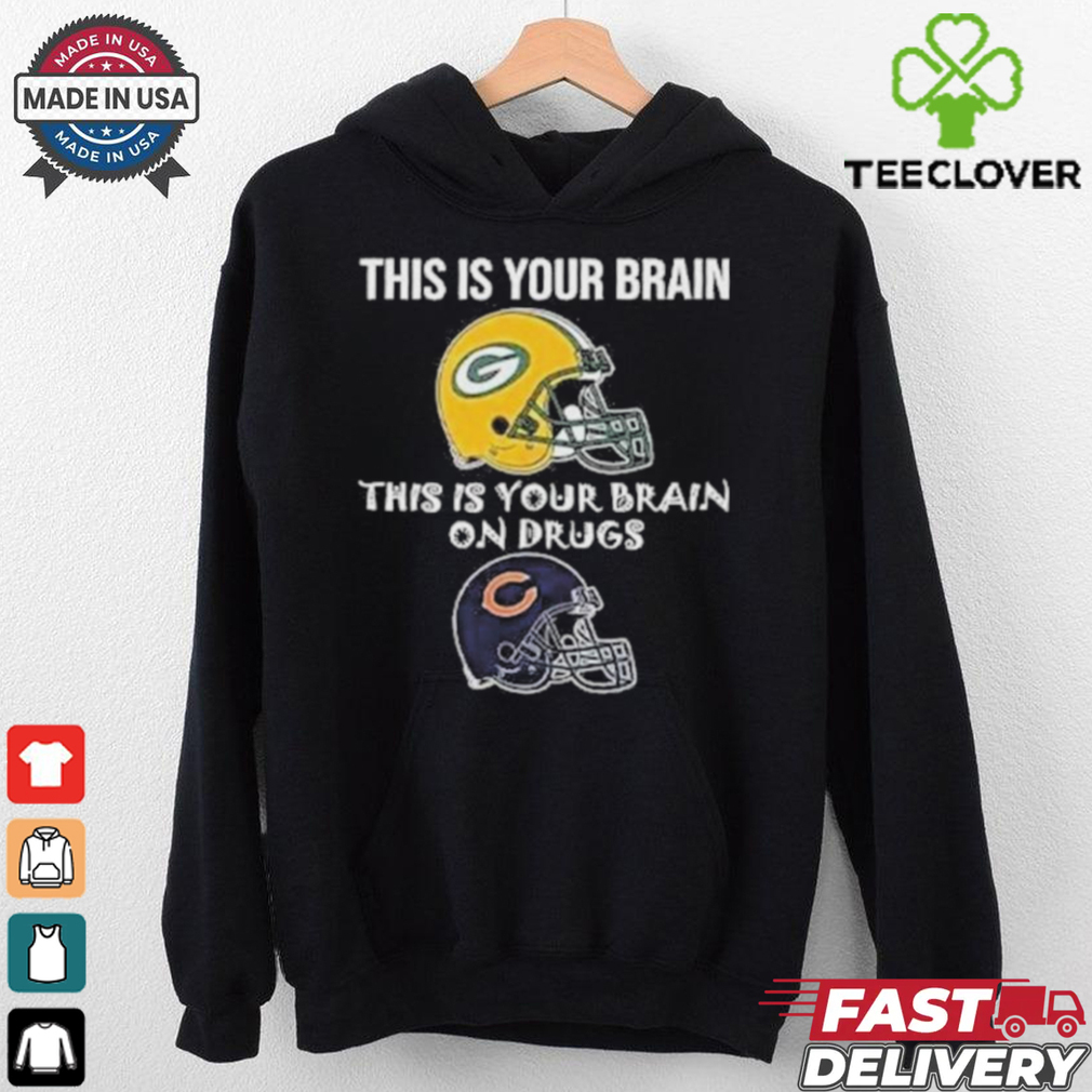 Official This Is Your Brain Green Bay Packers This Is Your Brain On Drugs Chicago Bears Shirt Official This Is Your Brain Green Bay Packers This Is Your Brain On Drugs Chicago Bears Shirt