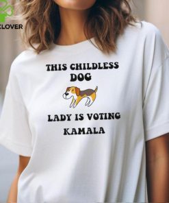 Official This childless dog lady is voting Kamala 2024 T shirt