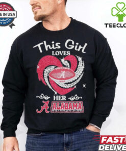 Official This girl loves her alabama crimson tide hearts diamond 2024 shirt