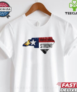 Official Through it all North Carolina Strong map shirt