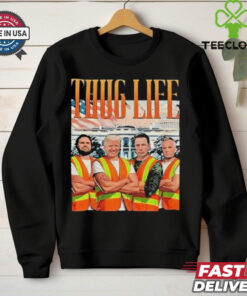 Official Thug Life Garbage Man Trump JD Vance Robert Kennedy Elon Musk Shirt