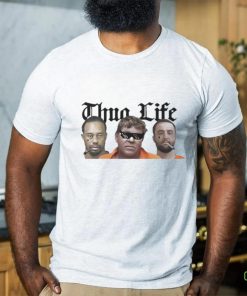 Official Thug Life Tiger Woods, John Daly , Scottie Scheffler Mugshot Shirt