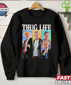 Official Thug Life Trump Vance Kennedy Elon USA Cowboy Squad T Shirt
