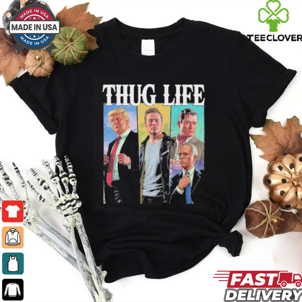 Official Thug Life Trump Vance Kennedy Elon USA Cowboy Squad T Shirt Official Thug Life Trump Vance Kennedy Elon USA Cowboy Squad T Shirt