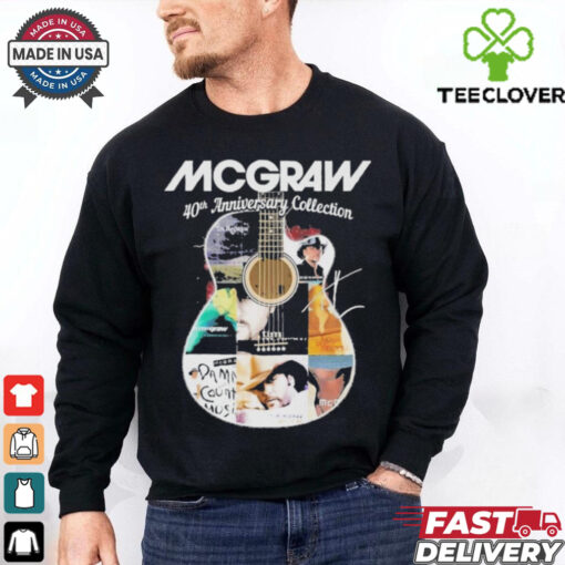 Official Tim McGraw 40th Anniversary Collection Signature T Shirt