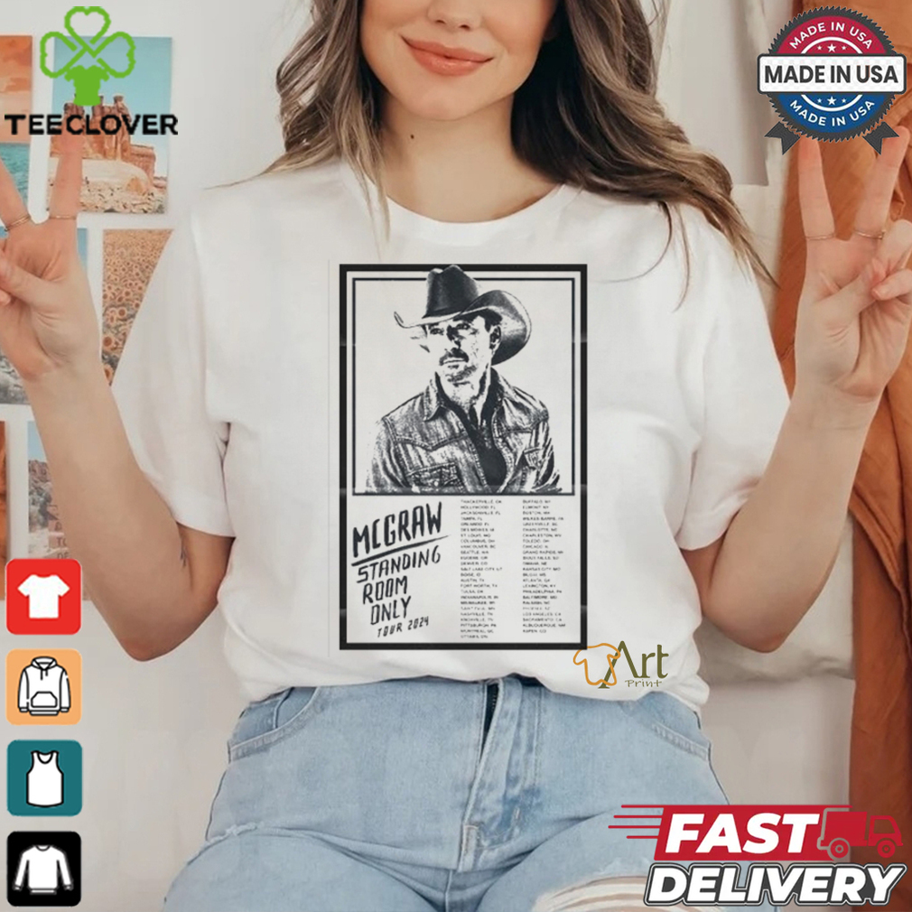 Official Tim McGraw SRO Tour 2024 Poster shirt Official Tim McGraw SRO Tour 2024 Poster shirt