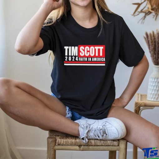 Official Tim Scott for President 2024 Shirt Tim Scott Faith in America 2024 Primary Election Shirt