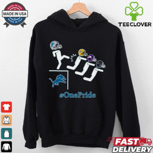 Official Time for Round 2 Detroit Lions Kick Packers Vikings Bears One Pride t shirt