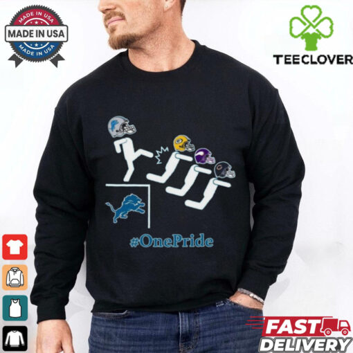 Official Time for Round 2 Detroit Lions Kick Packers Vikings Bears One Pride t shirt
