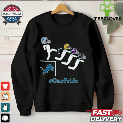 Official Time for Round 2 Detroit Lions Kick Packers Vikings Bears One Pride t shirt