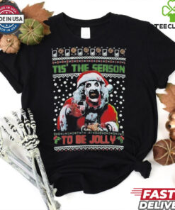 Official Tis The Season To Be Jolly Terrifier 3 Cookie 2024 T Shirt