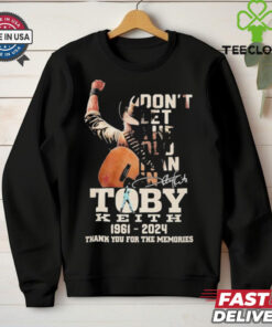 Official Toby Keith Don’t Let The Old Man In 1961 2024 Thank You For The Memories Shirt
