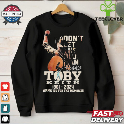 Official Toby Keith Don’t Let The Old Man In 1961 2024 Thank You For The Memories Shirt