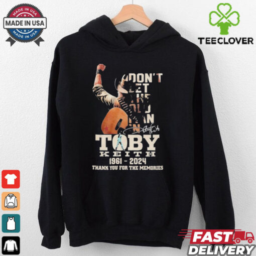 Official Toby Keith Don’t Let The Old Man In 1961 2024 Thank You For The Memories Shirt