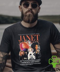 Official Together Again Summer Tour Janet Jackson 50th Anniversary 1974 2024 Thank you for the memories signature shirt