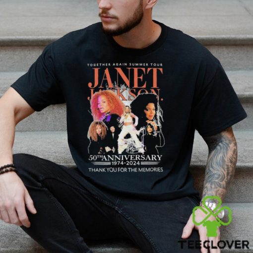 Official Together Again Summer Tour Janet Jackson 50th Anniversary 1974 2024 Thank you for the memories signature hoodie, sweater, longsleeve, shirt v-neck, t-shirt