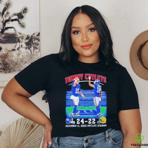 Official Tommy Cutlets NY Giants 24 22 Green Bay Packers December 11 2023 Metlife Stadium T Shirt