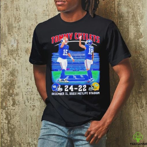Official Tommy Cutlets NY Giants 24 22 Green Bay Packers December 11 2023 Metlife Stadium T Shirt