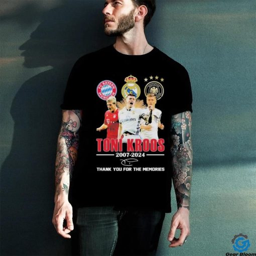 Official Toni Kroos 2007 2024 Thank You For The Memories T Shirt