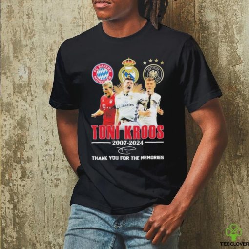 Official Toni Kroos 2007 2024 Thank You For The Memories T Shirt