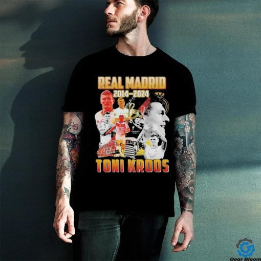 Official Toni Kroos 2014 2024 Forever Legend Of Real Madrid Football Club T Shirt