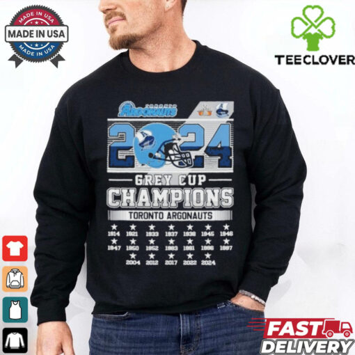 Official Toronto Argonauts City 2024 Grey Cup Champions Shirt