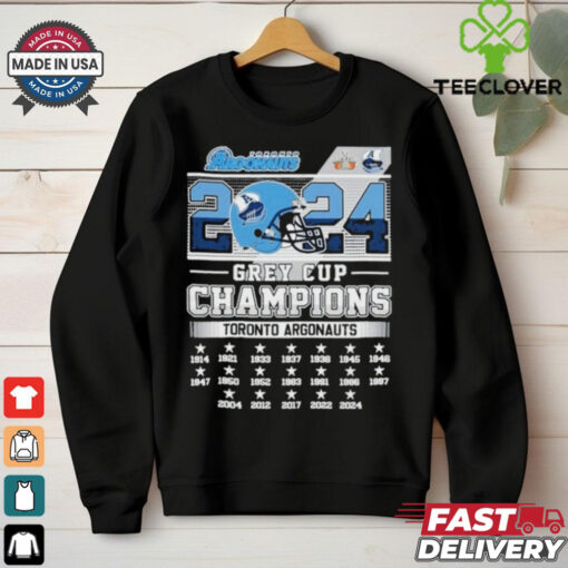 Official Toronto Argonauts City 2024 Grey Cup Champions Shirt