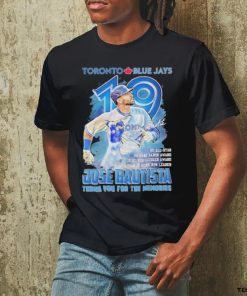 Official Toronto Blue Jays 19 Jose Bautista Thank You For The Memories Signature Shirt
