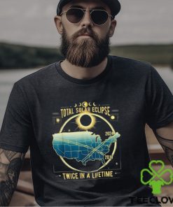 Official Total solar eclipse twice in a lifetime 2024 T hoodie, sweater, longsleeve, shirt v-neck, t-shirt