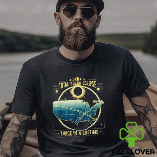 Official Total solar eclipse twice in a lifetime 2024 T hoodie, sweater, longsleeve, shirt v-neck, t-shirt